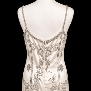 Vintage Cache Beaded Wedding Dress: Bridal Gown Art Deco Flapper Gatsby Downton Abbey Fairycore image 4