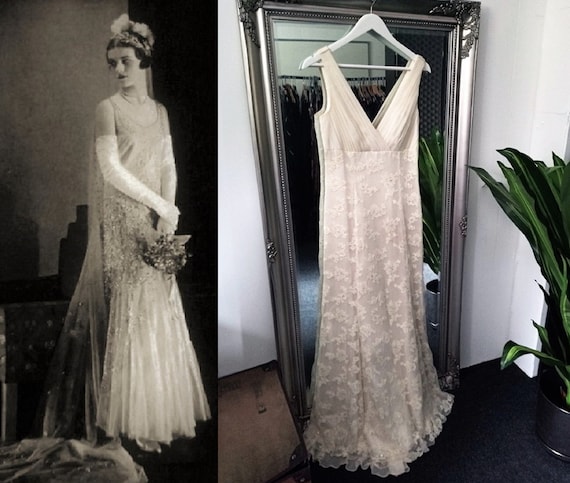 Wedding Dress Vintage Wedding Dress Silk Wedding