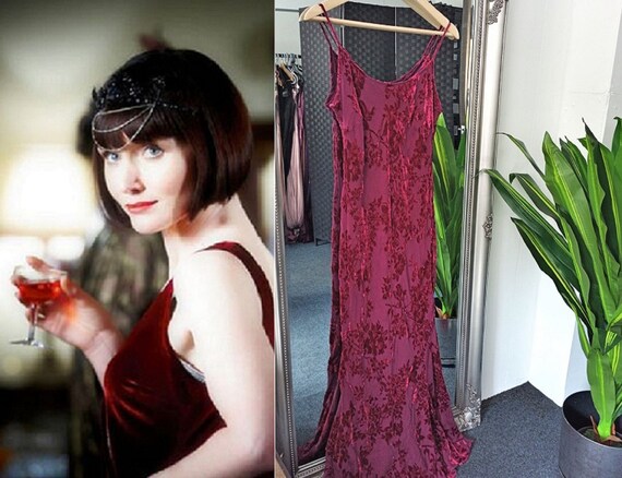 Velvet Dress Bias Cut Dress Silk Velvet Dress 1