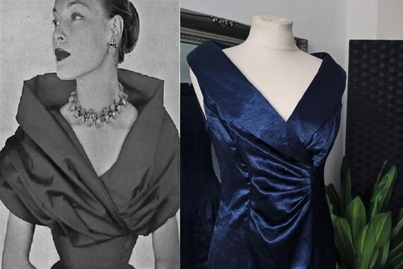 Blue Dress Satin Dress Wiggle Dress Blue Satin