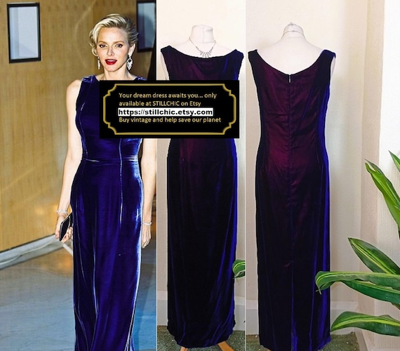 Velvet Dress Blue Dress Blue Velvet Dress Purple Dress Evening Dress Silk Velvet Dress Prom Dress Ball Gown Iridescent Dress Etsy Canada