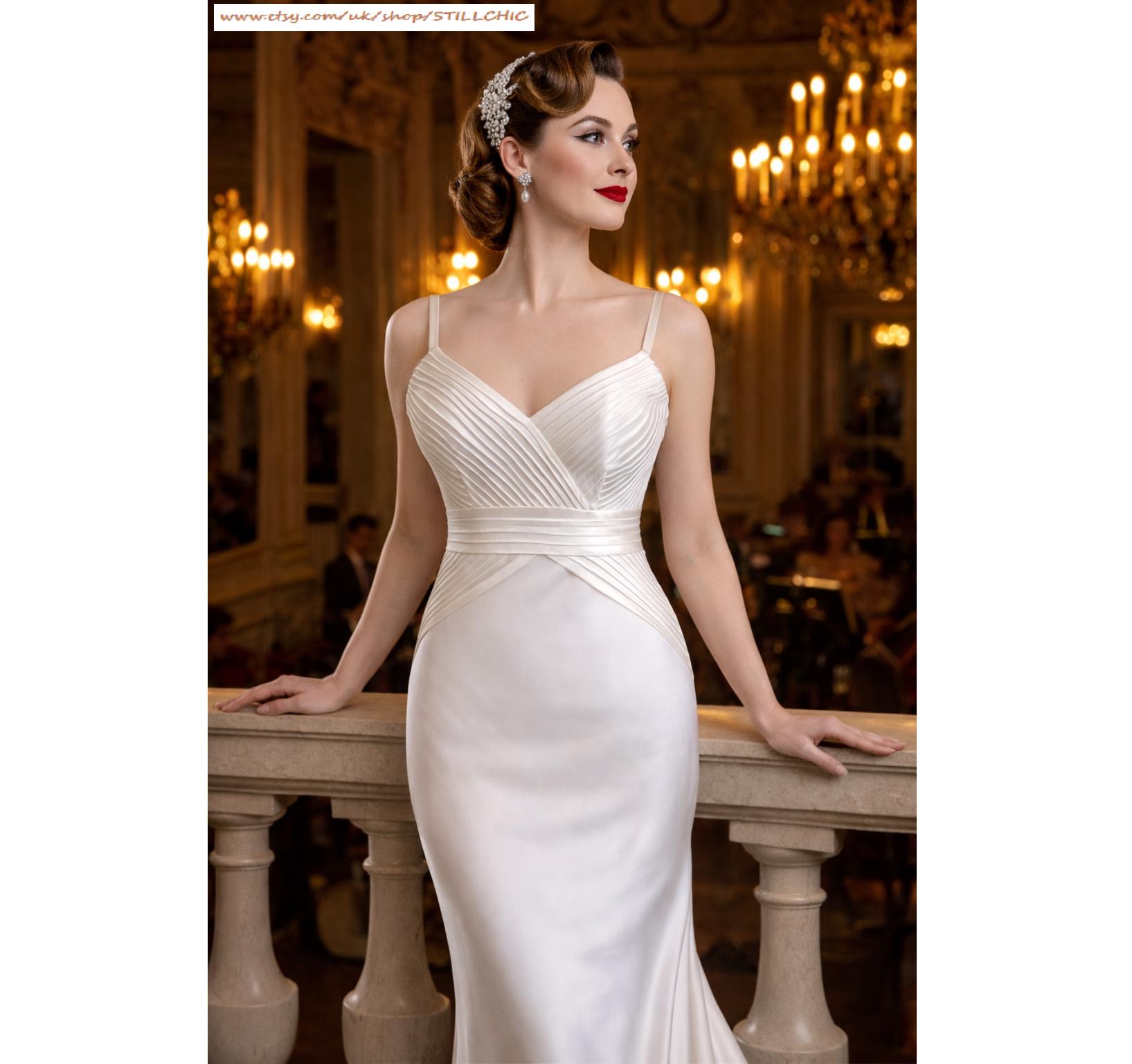 green emerald velvet dress Reception Wedding Dresses Vintage 1940s / 1950s Little White Dresses A-Line  Bridal Gowns 2023 JS042 at Amazon Women's Clothing store main image 1