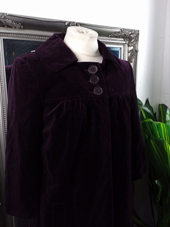 Velvet Coat Velvet Jacket Purple Coat Purple Ja
