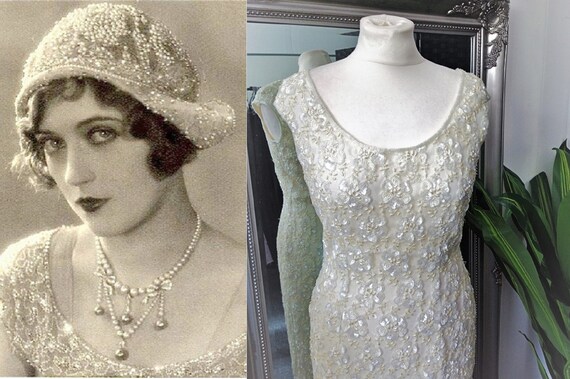 Vintage Wedding Dress 1920s Style Wedding Dress