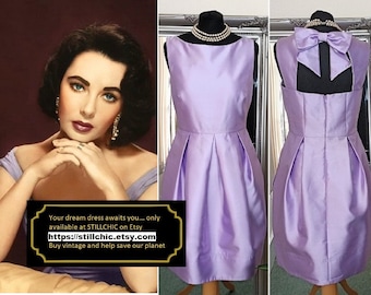 Lilac Dress  Satin Dress  Fit And Flare Dress  Prom Dress  Taffeta Dress  Skater Dress  Box Pleat Dress  Ball Gown  Boat Neck Dress  1950s
