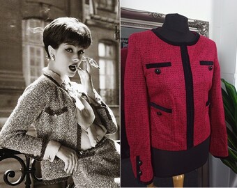 chanel style boucle jacket