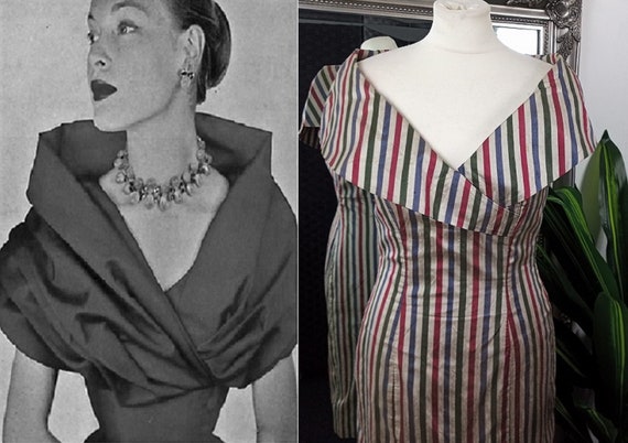 Silk Dress Wiggle Dress Stripy Dress Bardot Dre