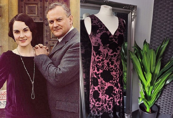 Velvet Dress Silk Velvet Dress Devore Dress Dev