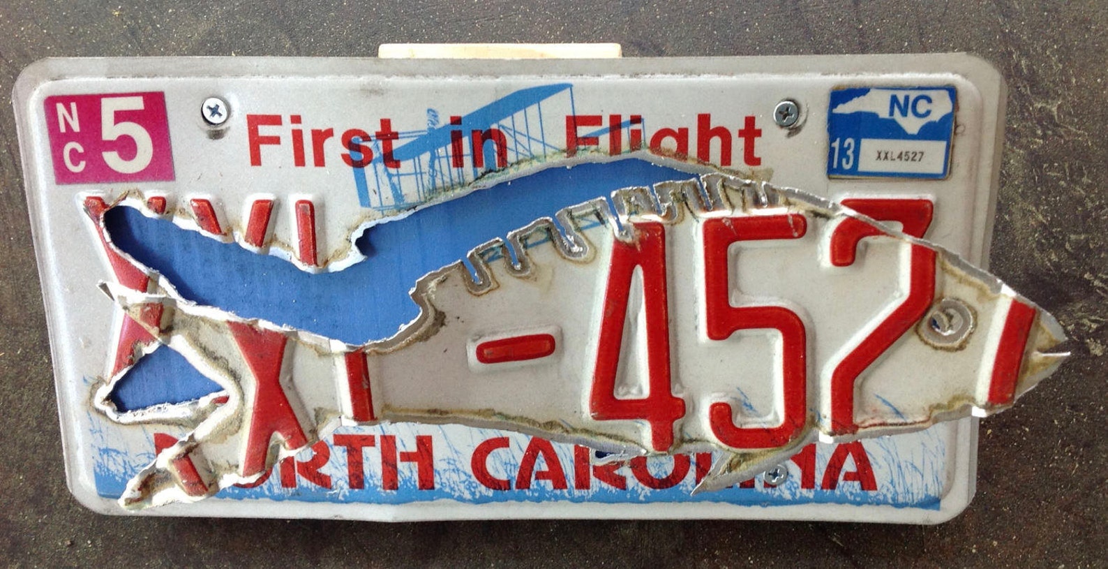 License Plate Fish Offset Etsy Denmark