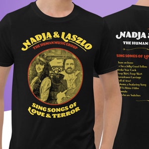 Nadja & Laszlo the human music group T-shirt | What we do in the shadows