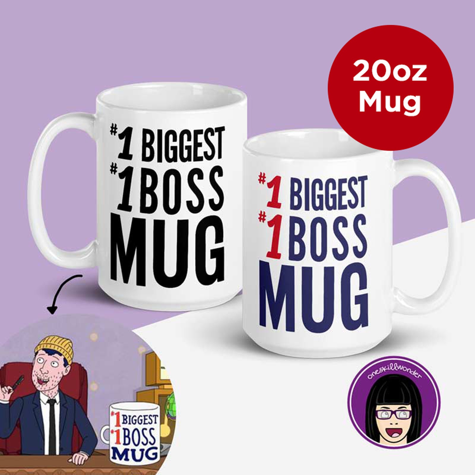 Todd's No 1 Biggest Boss Jumbo 20oz Mug