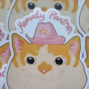 Cowboy Cat Sticker