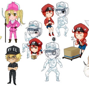 Hataraku Saibou（Cells at Work!）Sea 1+2 + Black (Vol.1-34) +OVA -*English  Dubbed*