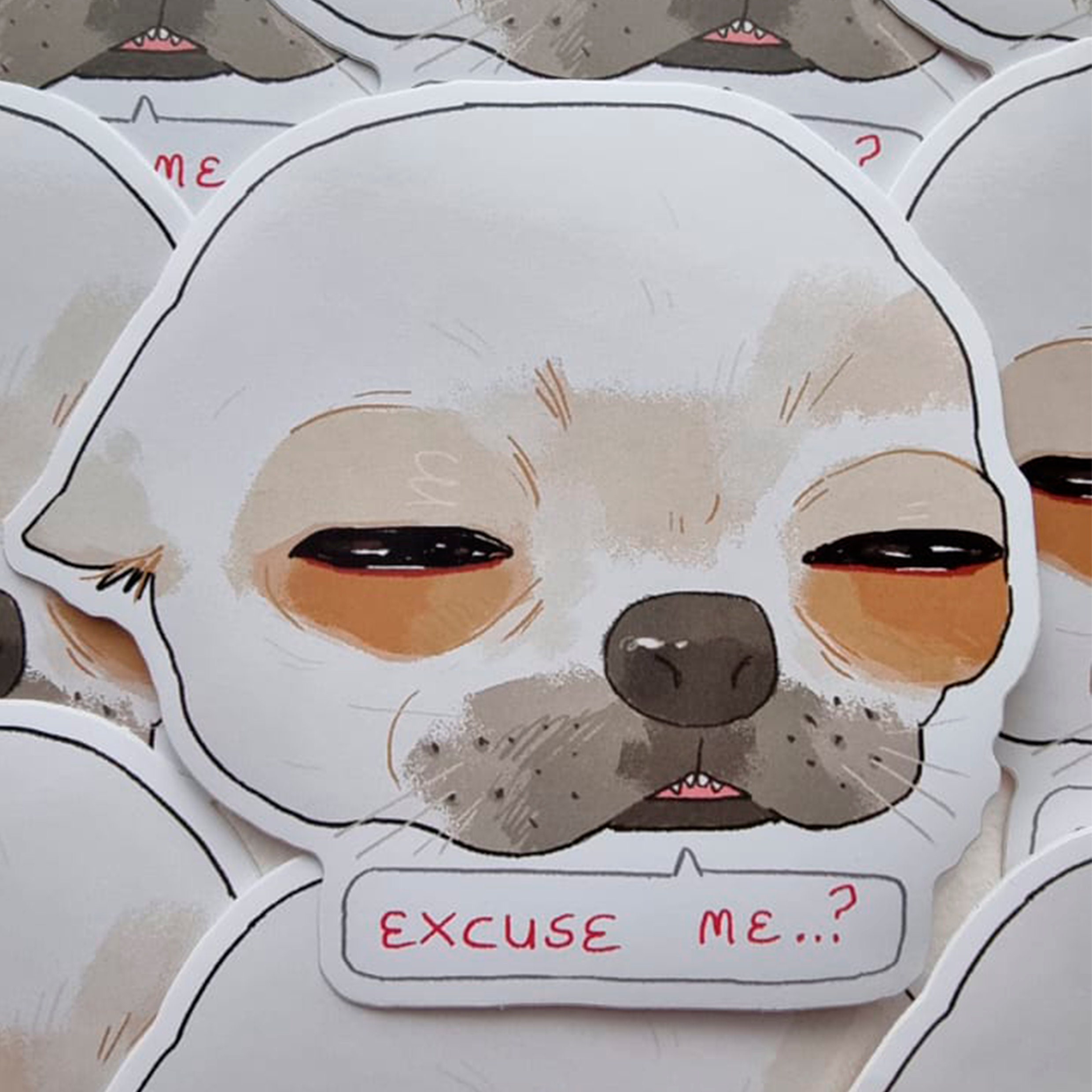 Okay Dog Sticker Dog Sticker - Etsy