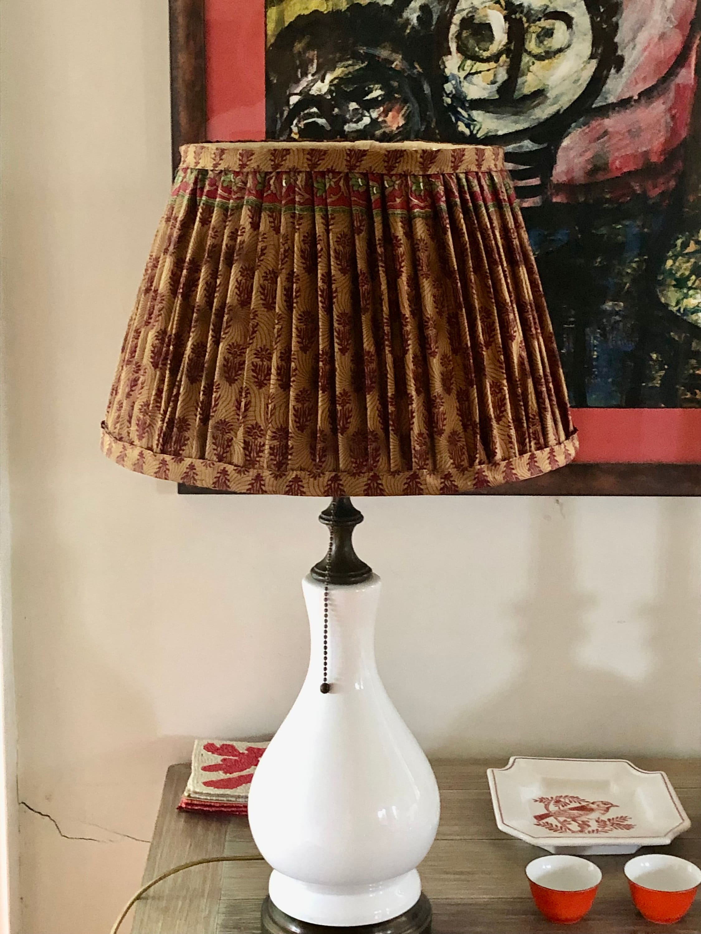 Geplooide Lampenkap Doek Tafel Plafondlamp Schaduw Slaapkamer