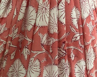 Geplooide lampenkap in block print