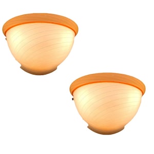 Vintage Murano Glass Sconces: Italian Venini Wall Lights, Set of Two