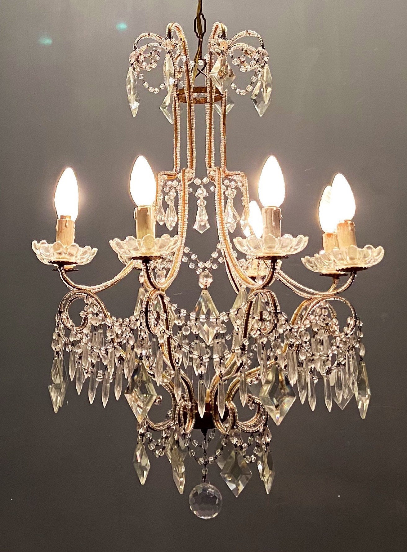 Lustre Italien En Cristal