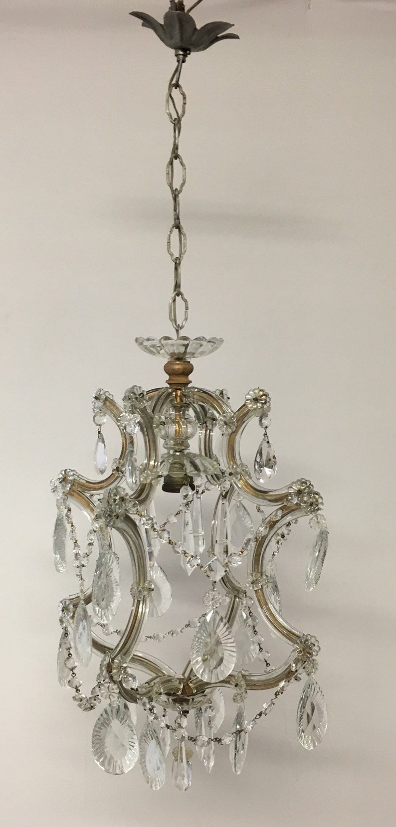Vintage Chandelier Crystal Chandelier Maria Theresa Etsy UK