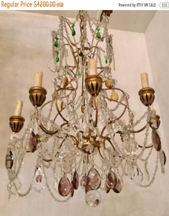 Murano Glass Chandelier, Vintage Crystal Macaroni Beaded Chandelier, Murano Pendant Light, Wiring Comp USA, Free Shipping USA | Etsy Murano Glass Chandelier, Vintage Crystal Macaroni Beaded Chandelier, Murano Pendant Light, Wiring Comp USA, Free Shipping USA | Etsy