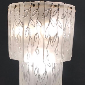 Kroonluchter van Muranoglas, zeldzame Murano-kroonluchter uit het midden van de eeuw, vintage Italiaanse kristallen kroonluchter, hanglamp