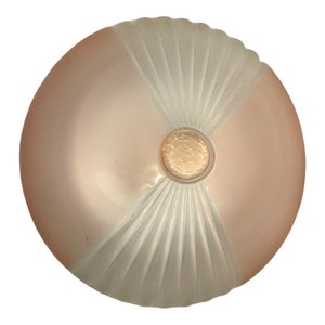 Vintage Pink Murano Glass Ceiling Lamp: Italian Flush Mount Chandelier