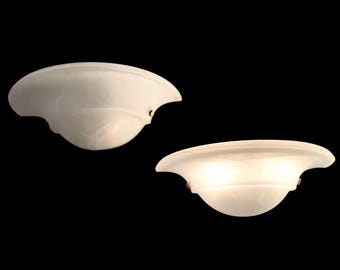 Apliques de pared vintage de cristal de Murano: iluminación italiana Art Déco