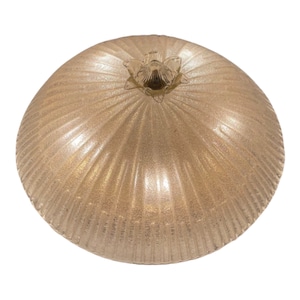 Vintage Italian Murano Glass Ceiling Lamp: Mid-Century Flushmount Chandelier