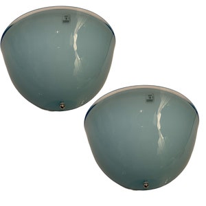 Vintage Murano Sconces, Pair of Barovier  Light Fixtures, Handblown Glass Wall Lights, Set of Two Wall Lights