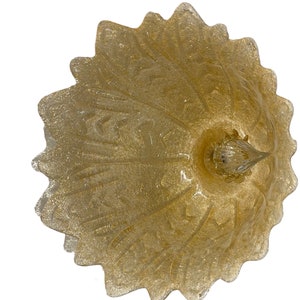 Vintage Murano Glass Ceiling Lamp: Italian Flush Mount Chandelier