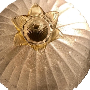 Vintage Murano Glass Flush Mount Ceiling Lamp: Italian Chandelier