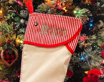 Embroidered Christmas Stockings, Personalized Christmas Stockings, Stockings