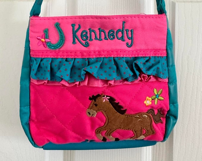 Toddler Horse Purse for Girl, Stephen Joseph Toddler Purse Personalized