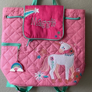 Daycare Quilted Backpack, Unicorn Backpack, Stephen Joseph, Preschool Backpack, Toddler Backpack, Children&#39;s Backpack, small girls backpack