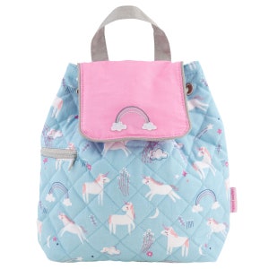 Quilted Backpack for baby, Unicorn Backpack, Stephen Joseph, Preschool Backpack, Toddler Backpack, Children&#39;s Backpack, small girls backpack