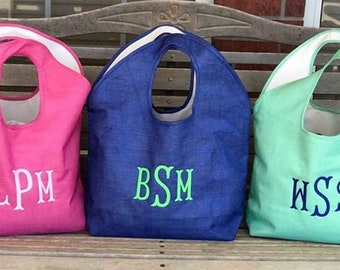 Beach Bag, Personalized Embroidered Beach Tote, Teacher Tote, Bridesmaid Gift, Gifts for Her, Mothers Day, Birthday Gift, hospital bag