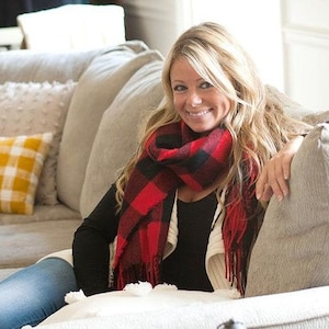 Personalized Red Black Buffalo Checkered Plaid Scarf, Monogrammed Scarf, Personalized red black checker Scarf, Monogram Buffalo Plaid scarf