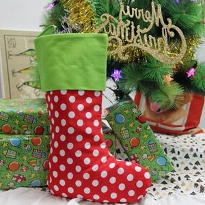 Personalized Dot Stocking, Monogrammed Stockings, Personalized Stockings, Christmas Stockings, Family Stockings, Kids Stockings