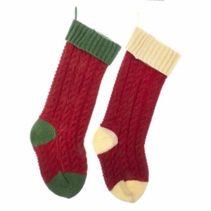 Embroidered Christmas Stockings, Personalized Christmas Stockings, Tree Knit Stocking, Christmas knit Stocking, sweater stocking