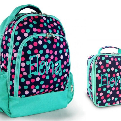 Kids Backpack and Lunchbox Combo. Personalized Embroidered Etsy