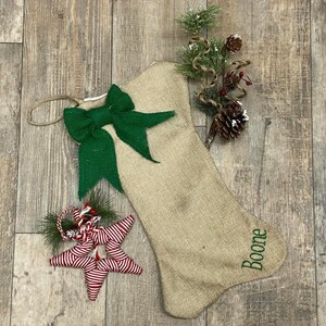 Personalize Dog Bone Stocking, Holiday Pet Stocking, Dog bog gift bag, dog christmas gift bag