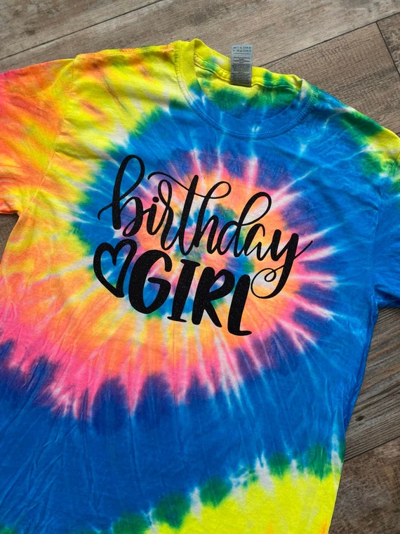 tie dye birthday shirt