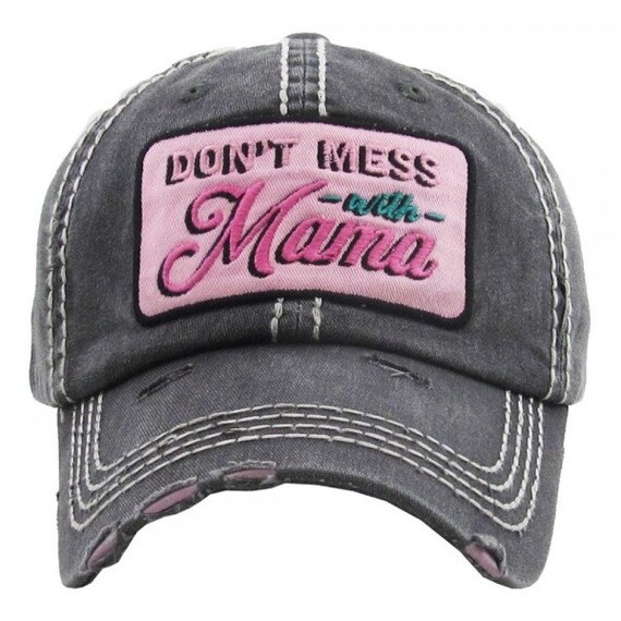 Mama Baseball Cap Distressed - Etsy