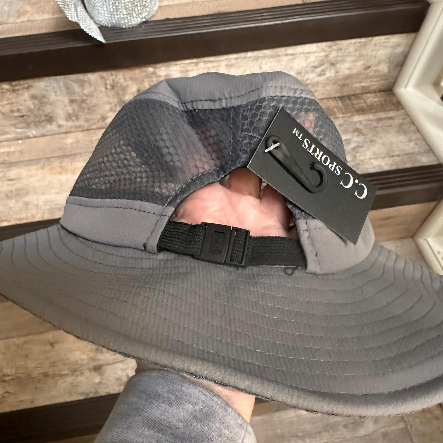 Personalized Cc Beanie Mesh Bucket Hat With Pony Opening Personalized Cc Beanie Mesh Bucket Hat With Pony Opening