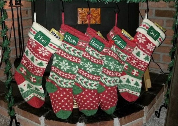 Personalized sweater hotsell stockings