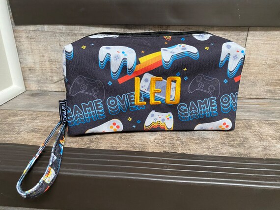Retro Gamer Toiletry Bag Personalized Boys Toiletry Bag Teen
