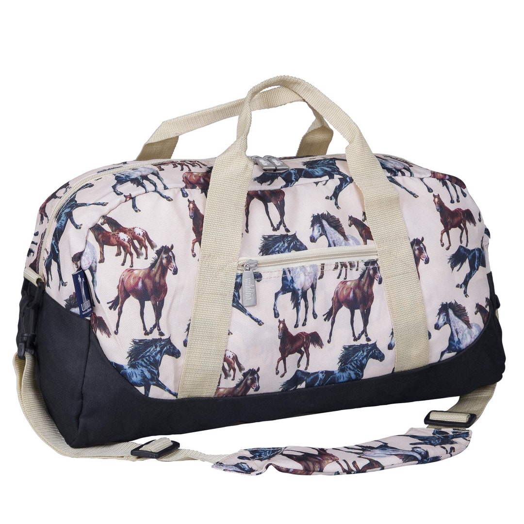 Wildkin Horse Overnighter Duffel Bag, Personalized Horse Duffle Bag