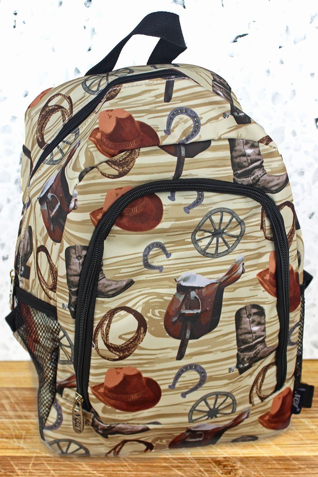 Medium Cowboy Backpack Monogram Western Backpack Personalized Little Cowboy Backpack Toddler Cowboy Backpack Toddler Western Backpack Etsy UK