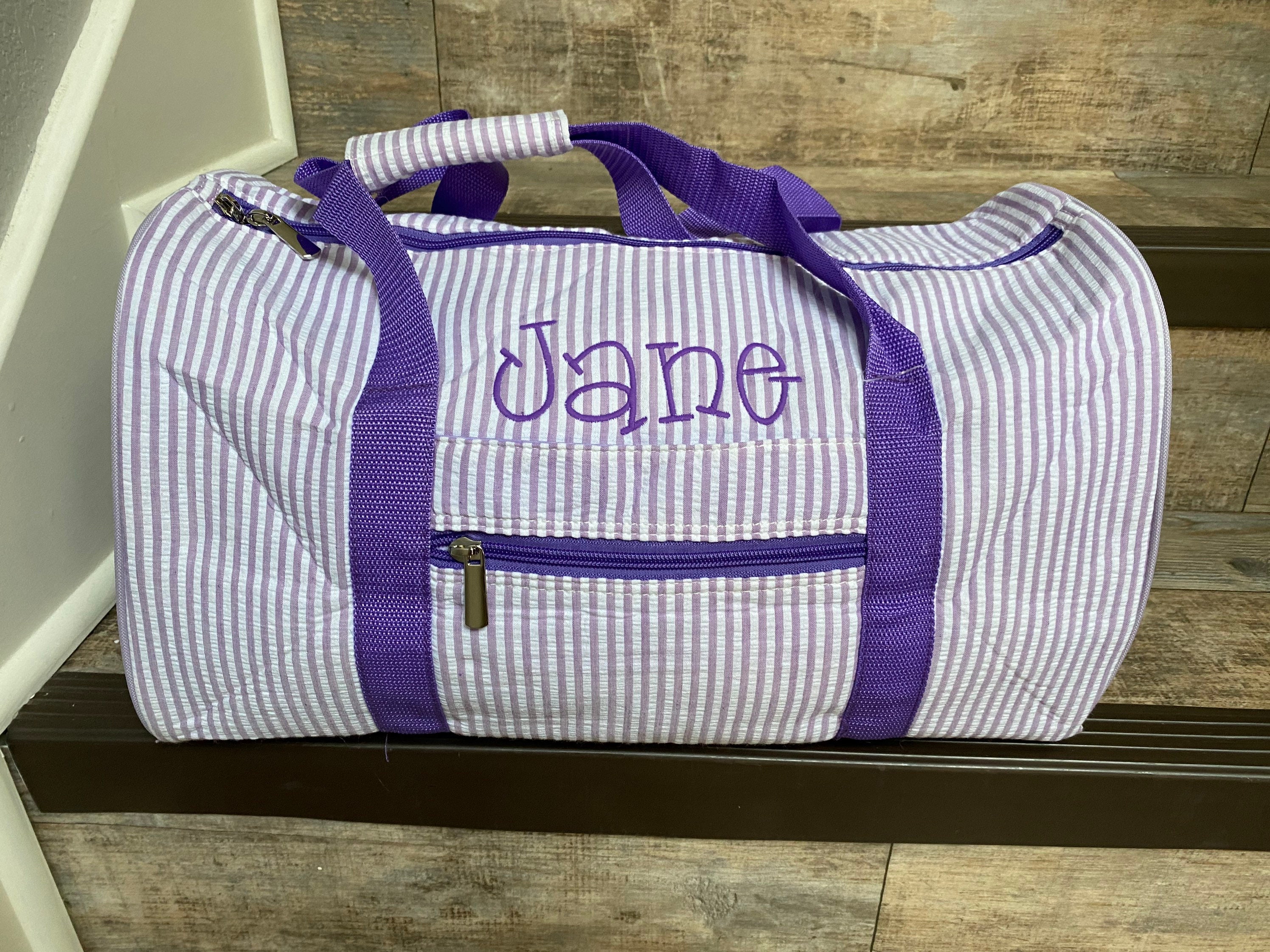 Personalized Embroidered UNICORN Duffel/duffle Bag/sleepover 