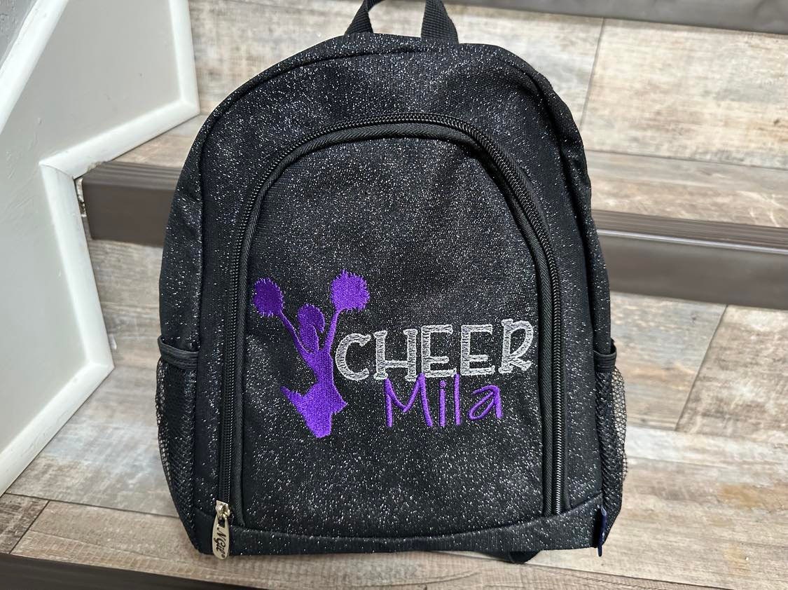 Omni cheer top glitter backpack